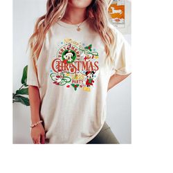 Mickey's Very Merry Christmas Party 2023 Comfort Color Shirt, Disney Family Shirt, Mickey Mouse Shirt, Disney Trip Shirt
