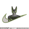 Cell nike embroidery design, Dragonball embroidery, Nike design, Embroidery shirt, Embroidery file, Digital download.jpg