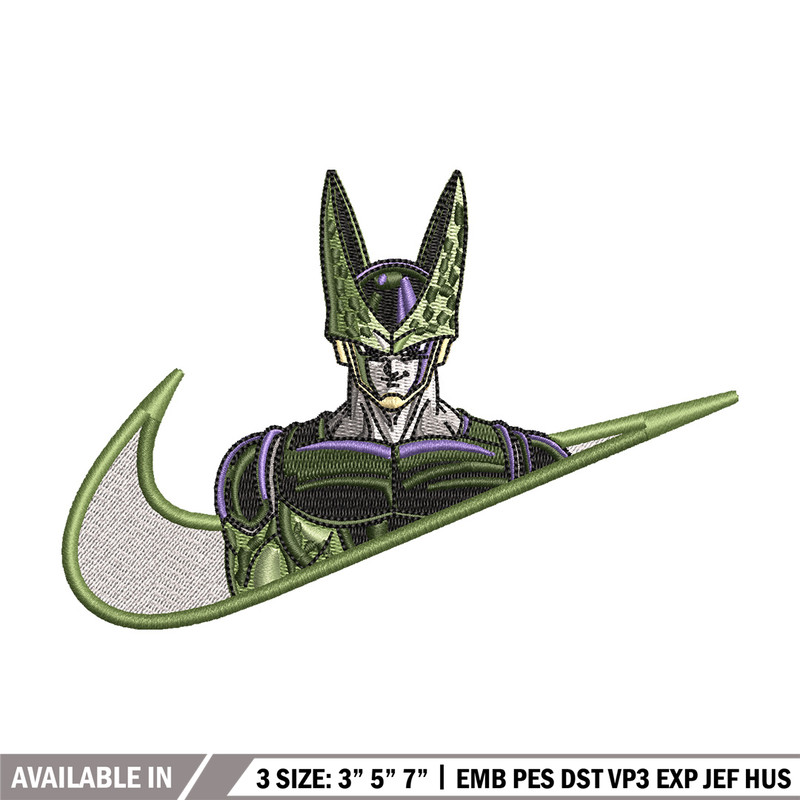 Cell nike embroidery design, Dragonball embroidery, Nike design, Embroidery shirt, Embroidery file, Digital download.jpg