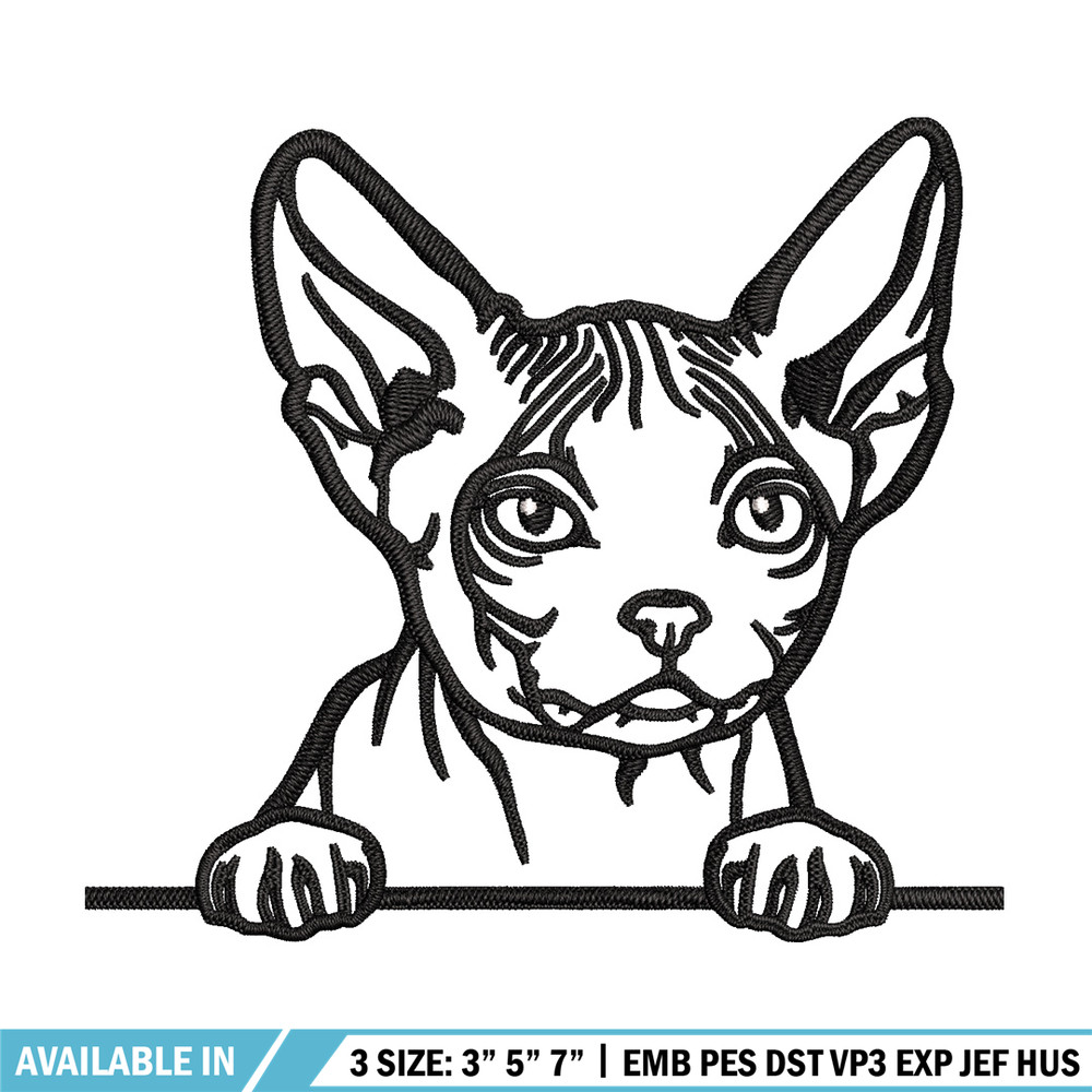 Cat black white embroidery design, Cat embroidery, Embroidery file, Embroidery shirt, Emb design, Digital download.jpg