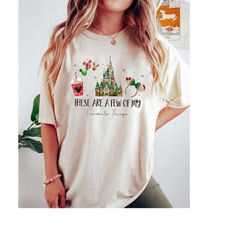 these are a few of my favorite things disney snacks shirt, christmas castle shirt, disneyland christmas shirt, disney fa