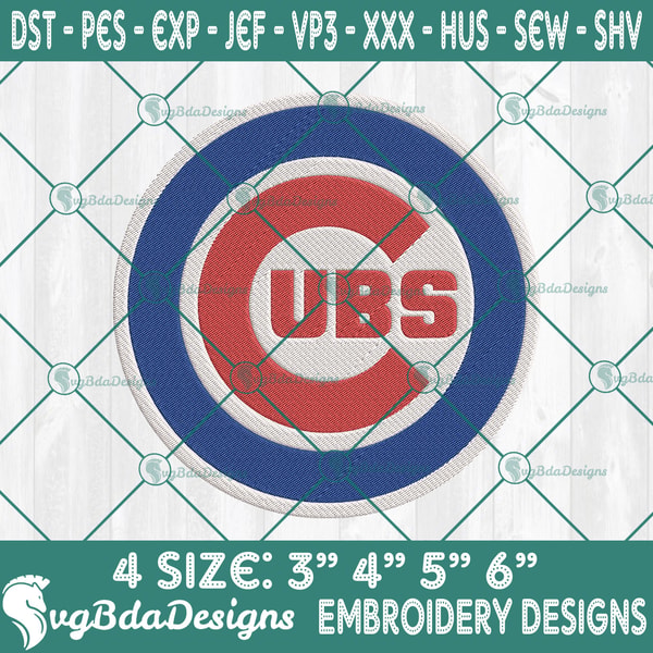 Cub Embelm Cubs Logo Embroidery Designs, MLB Logo Embroidered, Cubs Bas | Inspire ...