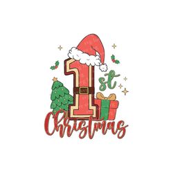 First Christmas Png Sublimation Design, 1st Christmas Png, Christmas Png,  Merry Christmas Png, Baby First Christmas Png