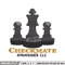 Checkmate Logo embroidery design, Checkmate Logo embroidery, embroidery file, logo design, logo shirt, Digital download.jpg
