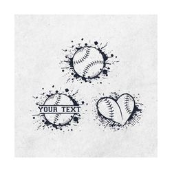 Paint Splatter Baseball SVG | Paint Splatter sublimation | Baseball svg png | Paint Splatter Svg | Baseball Cut File, In