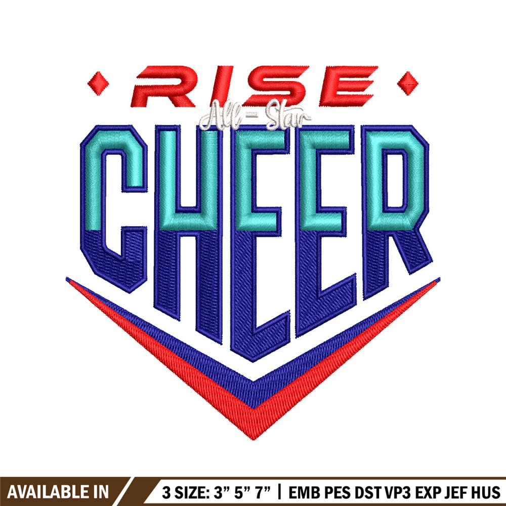 Cheer rise Logo embroidery design, Cheer rise Logo embroidery, embroidery file, logo design, Digital download..jpg