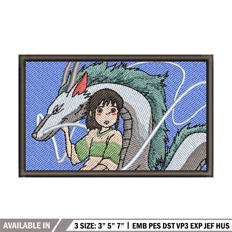 Chihiro embroidery design, Ghibli embroidery, Anime design, Embroidery shirt, Embroidery file,Digital download.jpg