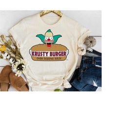 The Simpsons Krusty the Clown Burger T-Shirt, Krusty The Simpson Shirt, The Simpsons Family Shirt, Disneyland Family Mat