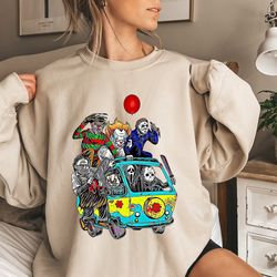 halloween sweatshirt, horror movie shirt, horror movie characters t-shirt, horror movie gift, horror fan gift, horror mo