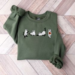 halloween sweatshirt,cat sweatshirt,halloween cat sweat,black cat shirt,spooky seasonhalloween sweater,halloween cat shi