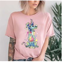 disney pixar coco dante watercolor splatter graphic t-shirt, coco shirt, disneyland trip family matching outfits, magic