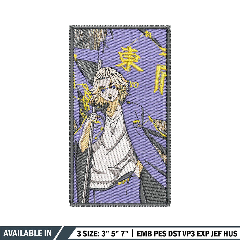 Mikey poster embroidery design, Mikey embroidery, Anime design, Embroidery file, Embroidery shirt, Digital download.jpg