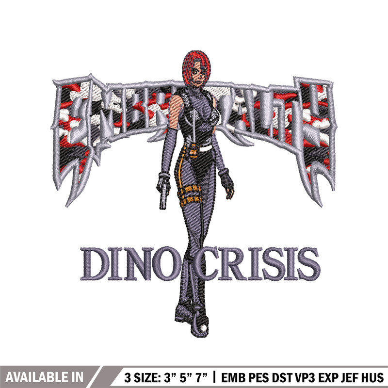 Dino Crisis embroidery design, Dino Crisis embroidery, logo design, embroidery file, logo shirt, Digital download..jpg