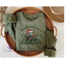 retro nothing runs like a reindeer shirt, christmas tractor reindeer shirt, tractor christmas light santa shirt, santa r