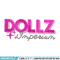 Dollz logo embroidery design, Logo embroidery, Embroidery file, Embroidery shirt, Emb design, Digital download.jpg