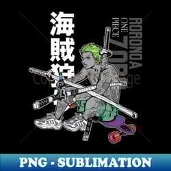 zoro one piece - modern sublimation png file - unleash your creativity