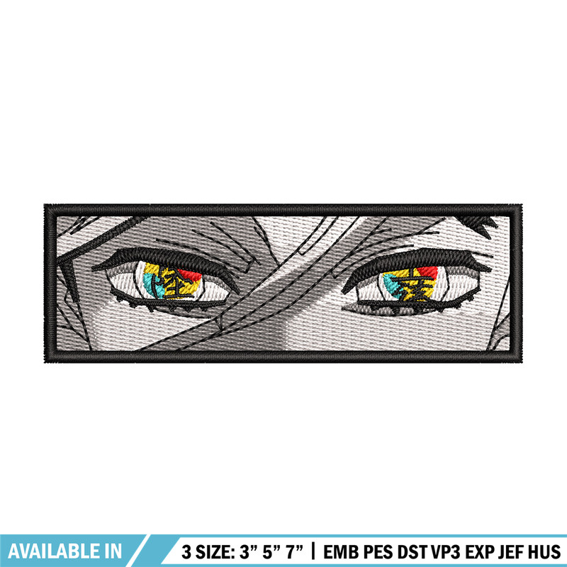 Douma eyes embroidery design, Douma embroidery, Anime design, Embroidery shirt, Embroidery file, Digital download.jpg