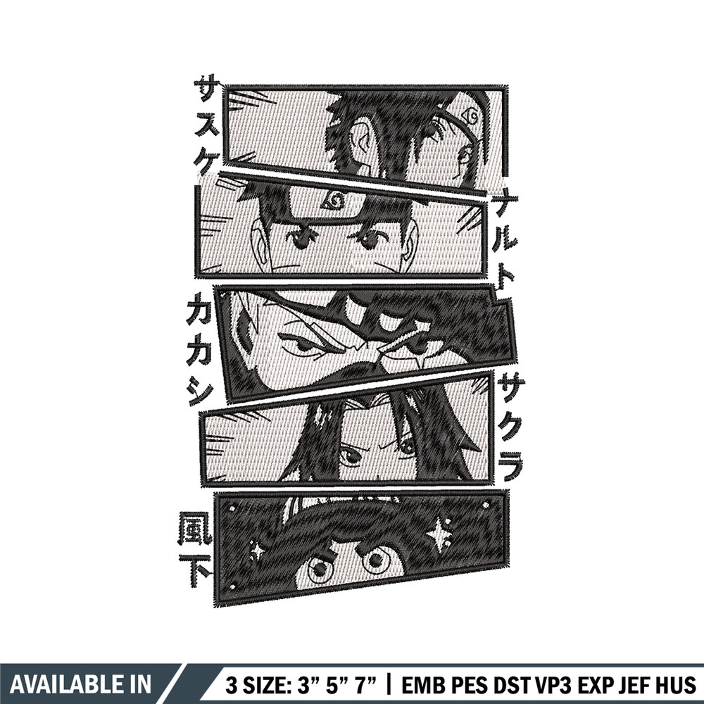 Naruto anime embroidery design, Naruto embroidery, Logo design, anime design, anime shirt, Digital download.jpg