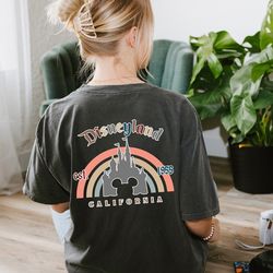 vintage disneyland shirt, est 1955 california comfort shirt, disneyland 1955 shirt, mickey and friends, disney's gift qu