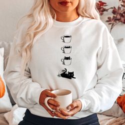 cat sweatshirt,ghost shirt,black cat shirt,2023 spooky seas,cool halloween cat shirt,cat lover tshirt,halloween sweater,