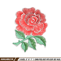 flower rose embroidery design, flower rose logo embroidery, logo design, embroidery shirt, logo shirt, instant download