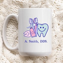 custom dentist mug, custom dentist gift, custom dental gifts