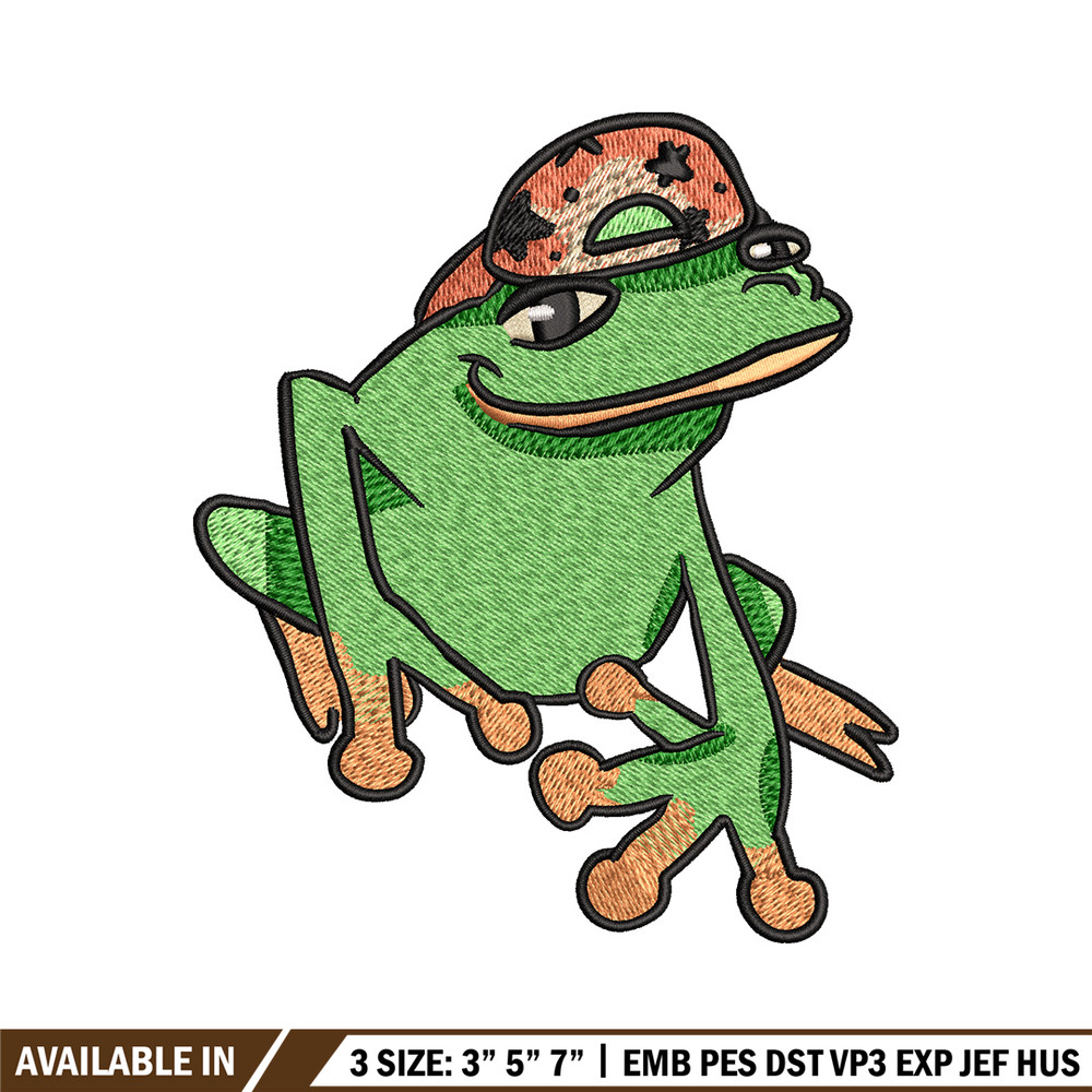 Frog boy embroidery design, Frog embroidery, Embroidery file, Embroidery shirt, Emb design, Digital download.jpg