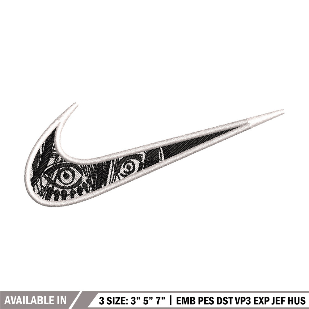 Eren eyes nike embroidery design, Aot embroidery, Nike design, Embroidery shirt, Embroidery file, Digital download.jpg