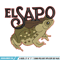 El sapo embroidery design, Logo embroidery, Embroidery file,Embroidery shirt, Emb design, Digital download.jpg