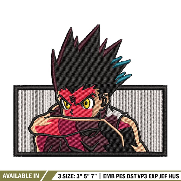 Rectangle Anime Gon rectangle embroidery design, Hxh embroidery, Anime desig - Inspire ...