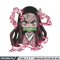 Nezuko angry embroidery design, Neuzko embroidery, Anime design, Embroidery shirt, Embroidery file, Digital download.jpg