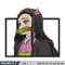 Nezuko bamboo box embroidery design, Nezuko embroidery, Anime design, Embroidery shirt, Embroidery file,Digital download.jpg
