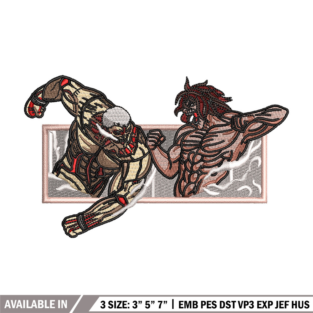 Eren x reiner embroidery design, Aot embroidery, Anime design, Embroidery shirt, Embroidery file, Digital download.zip.jpg