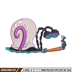 gary smoke embroidery design, spongebob embroidery, anime design, embroidery shirt, embroidery file, digital download