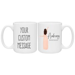 custom mugs bridesmaids gifts, meaningful bridesmaid mugs, custom wedding party gift