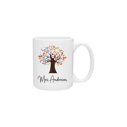 custom mugs, thank you cup for teachers, teacher appreciation coffee mug