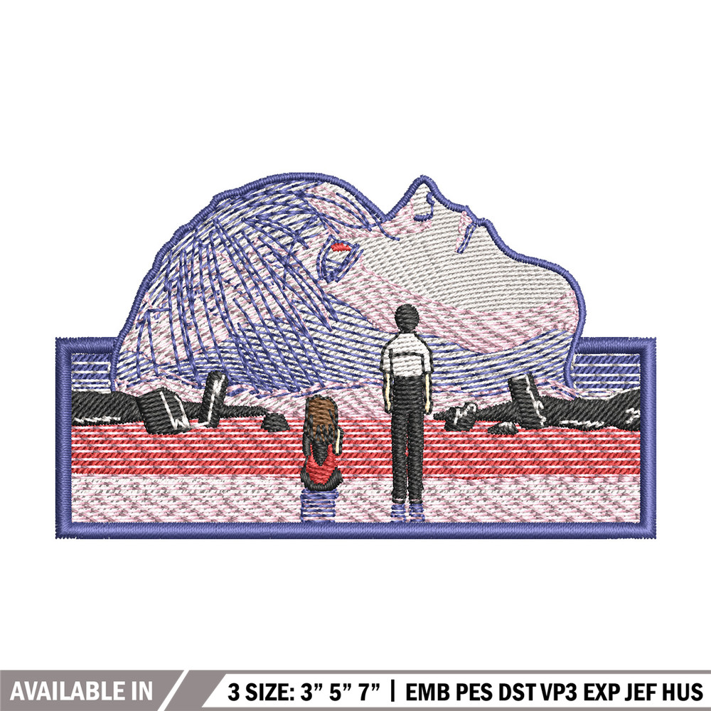 Evangelion embroidery design, Evangelion embroidery, Embroidery shirt, Embroidery file, Anime design, Digital download.jpg