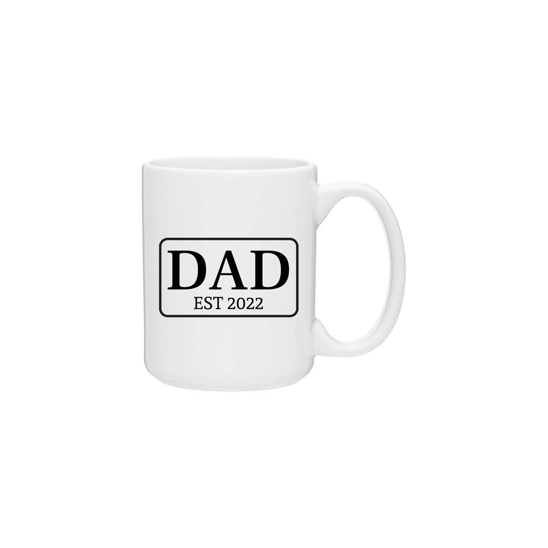 Dad Est 2022 Mug, New Dad Gift, First Time Dad Gift, Coffee Mug for New Dad, Dad to Be Gift, New Father Gift Idea, Gift for New Dad (116) - 1.jpg