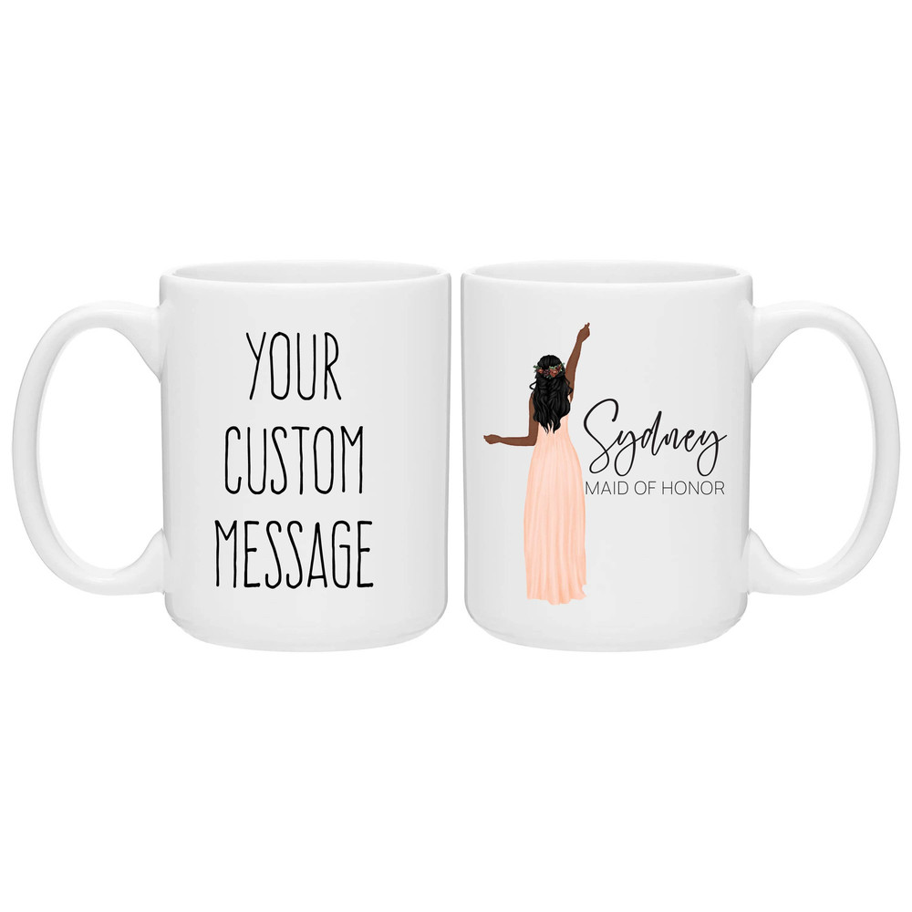 Maid of Honor Custom Mug Gift, Meaningful Maid of Honor Mugs, Wedding Party Gifts, Personalized Maid of Honor Gift, Maid of Honor Gift (141) - 1.jpg