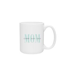 personalized mom coffee mug with kids names for mom for mothers day, mothers day gift from daughter, son