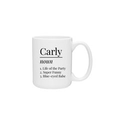 personalized name definition mug, name definition mug, custom name mug