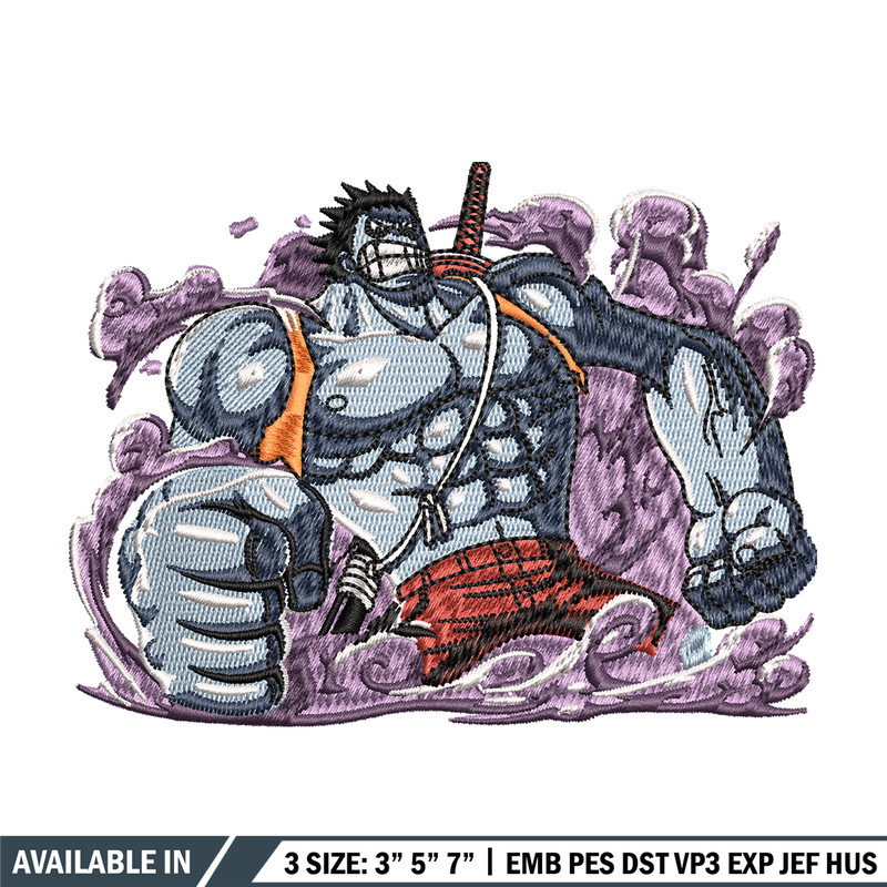 Nightmare Luffy embroidery design, One Piece embroidery, embroidery file, anime design, anime shirt, Digital download.jpg