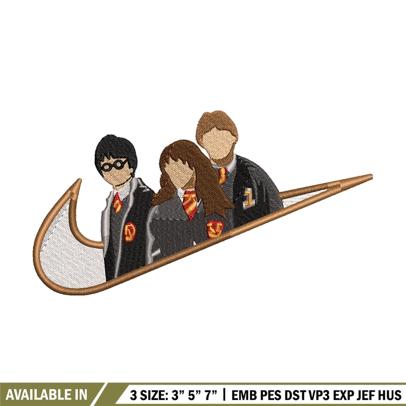 Hary potter friends Nike embroidery design, Hary potter embroidery, Nike design, movie design, Digital download.jpg