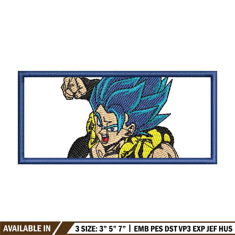 Gogeta embroidery design, Dragonball embroidery, Anime design, Embroidery shirt, Embroidery file,Digital download.jpg
