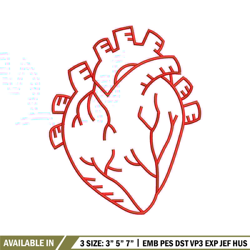 Heart real life embroidery design, Heart embroidery, Embroidery file, Embroidery shirt, Emb design, Digital download.jpg