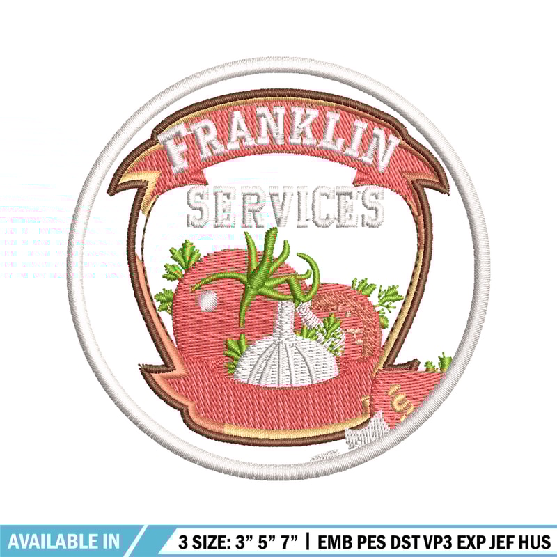 Franklin Services Logo embroidery design, Franklin Services embroidery, Embroidery file, logo design, Instant download..jpg