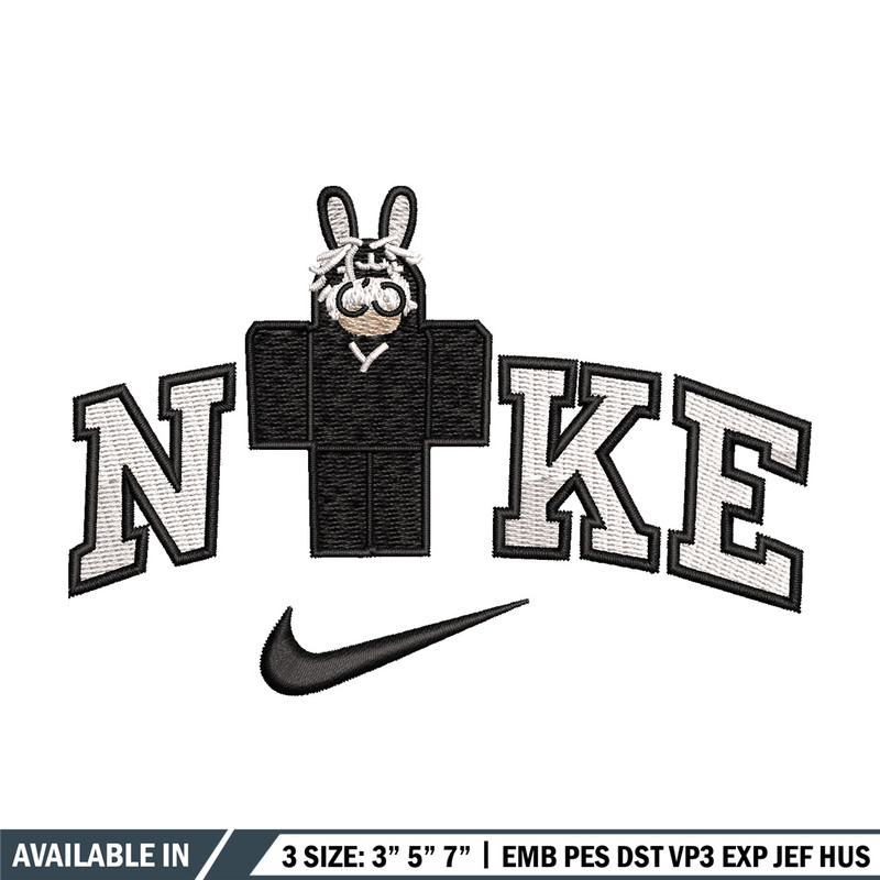 Nike bunny lego embroidery design, Bunny embroidery, Nike design, Embroidery shirt, Embroidery file, Digital download.jpg