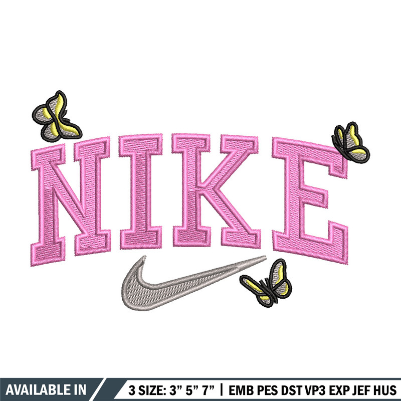 Nike butterfly embroidery design, Butterfly embroidery, Nike design, Embroidery shirt, Embroidery file, Digital download.jpg