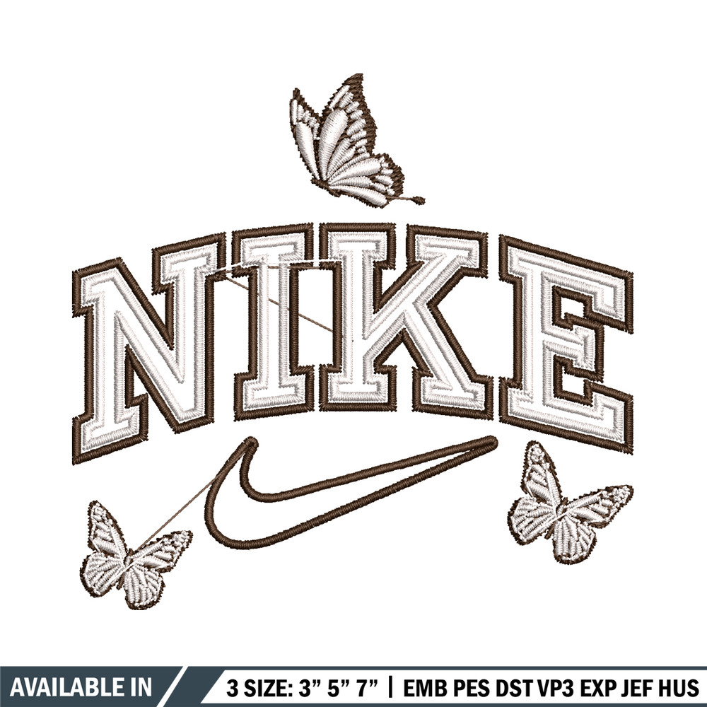 Nike butterfly embroidery design, logo embroidery, logo design, logo shirt, digital download.jpg