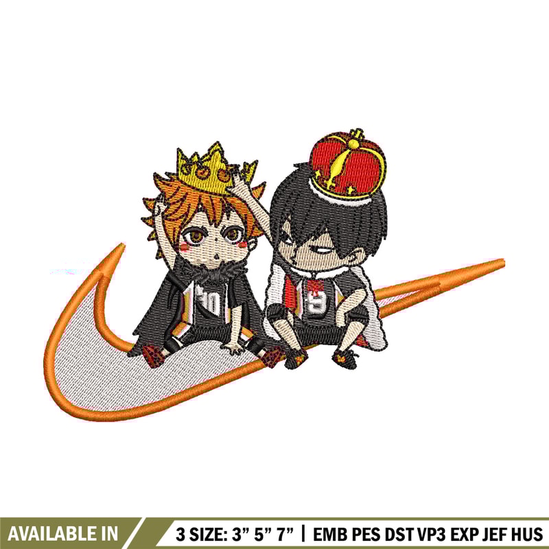 Hinata tobio nike embroidery design, Haikyu embroidery, Nike design, Embroidery shirt, Embroidery file, Digital download.jpg
